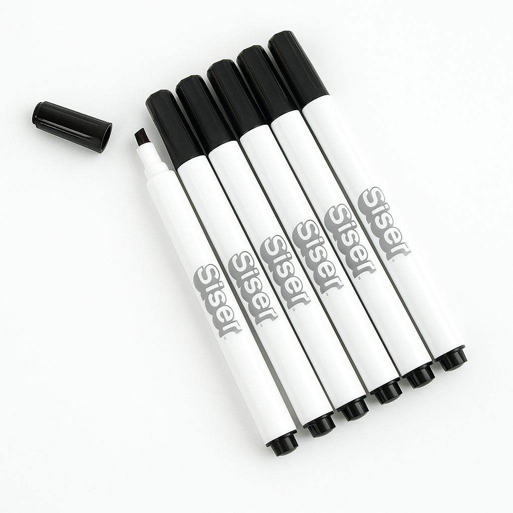 Rotuladores negro puntas variadas pack 6 uds.