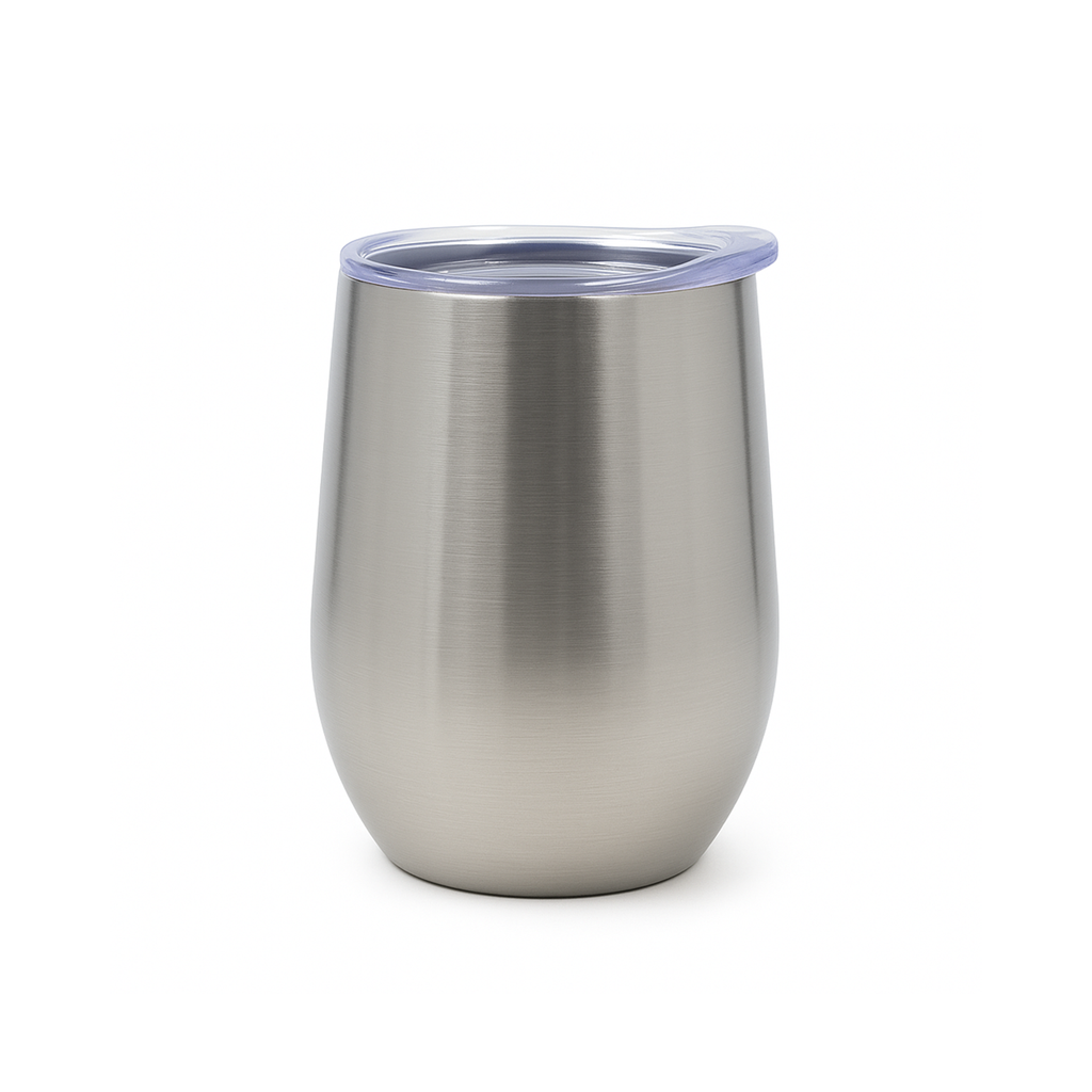 Vaso Térmico de Aluminio con Tapa | 12 Oz