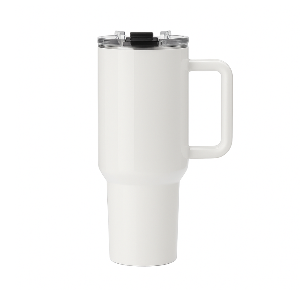 Taza de viaje de 40 Oz con asa de plástico