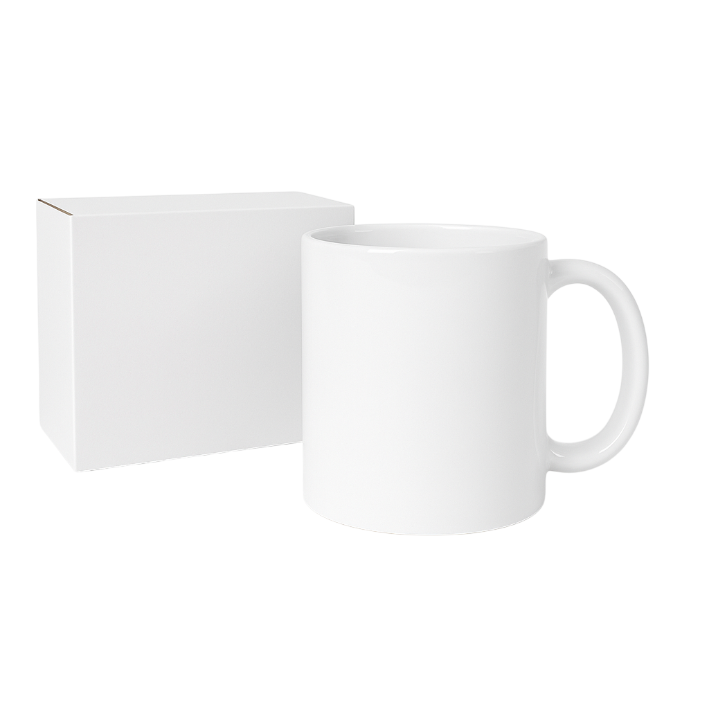 Taza Sublimación Blanca Calidad AAA con Caja 12 Oz