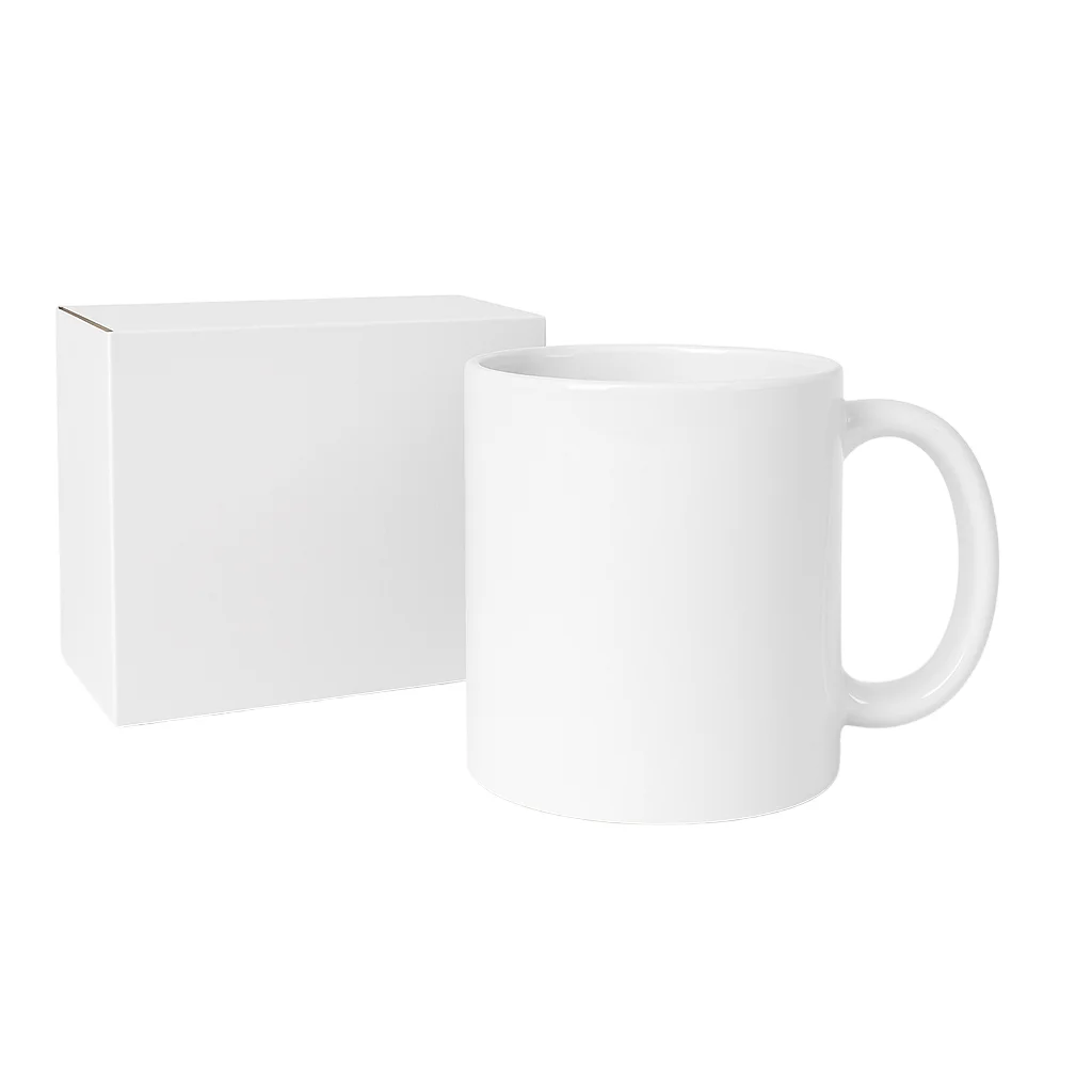 Taza Sublimación Blanca Calidad AAA con Caja 12 Oz