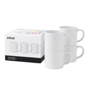 Tazas Apilables Cricut Blancas 10 Oz | 4 uds.