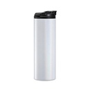 Vaso térmico de acero inoxidable alargado blanco arcoíris
