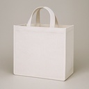 Zediart Tote bag de poliester blanco 25x25x10 cm