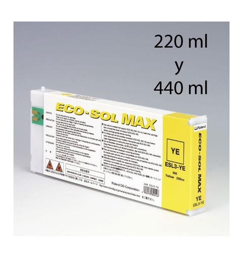 [000864] Cartucho EcoSol-MAX Amarillo (220ml)