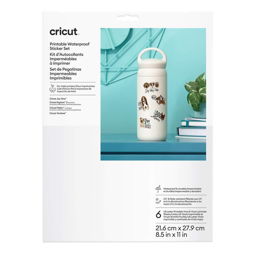 Cricut Set De Hojas Impermeables Imprimibles | 6 Hojas A4