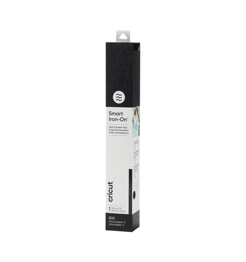 [012179] Cricut Smart Iron-on Glitter 33x91cm (Negro)