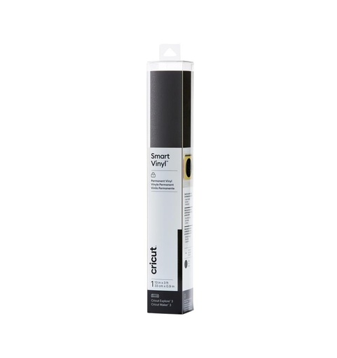 [012223] Cricut Smart Vinyl Permanente brillante 33 cm x 0,9 m (Black)