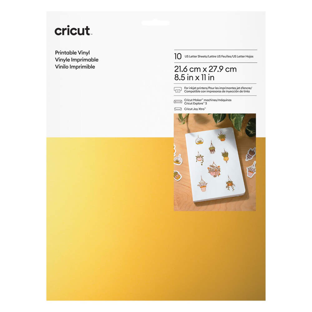 Cricut Vinilo Imprimible (10 hojas A4)