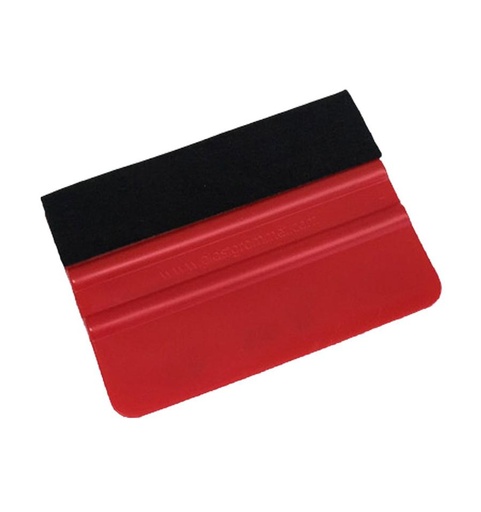 [001943] Espátula roja de polipropileno con fieltro (10cm)