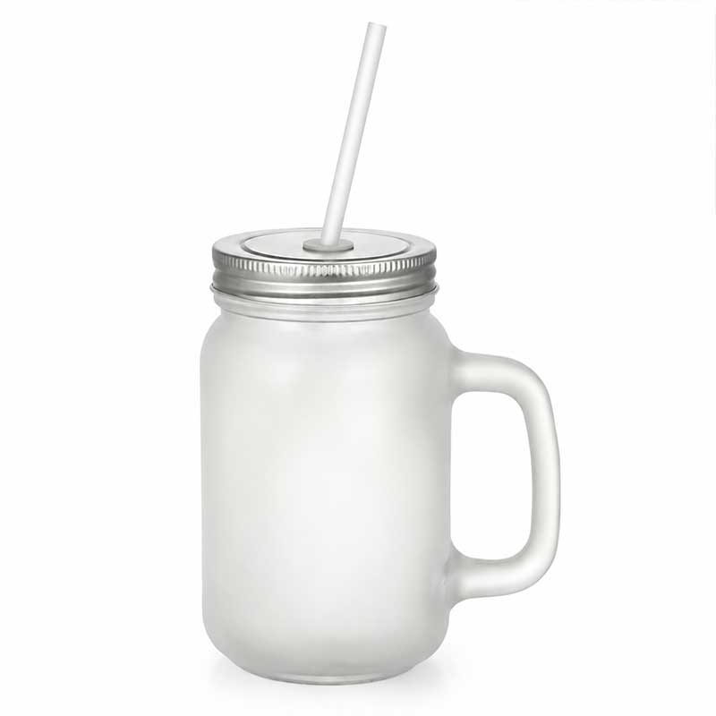 Jarra de Cristal con Pajita