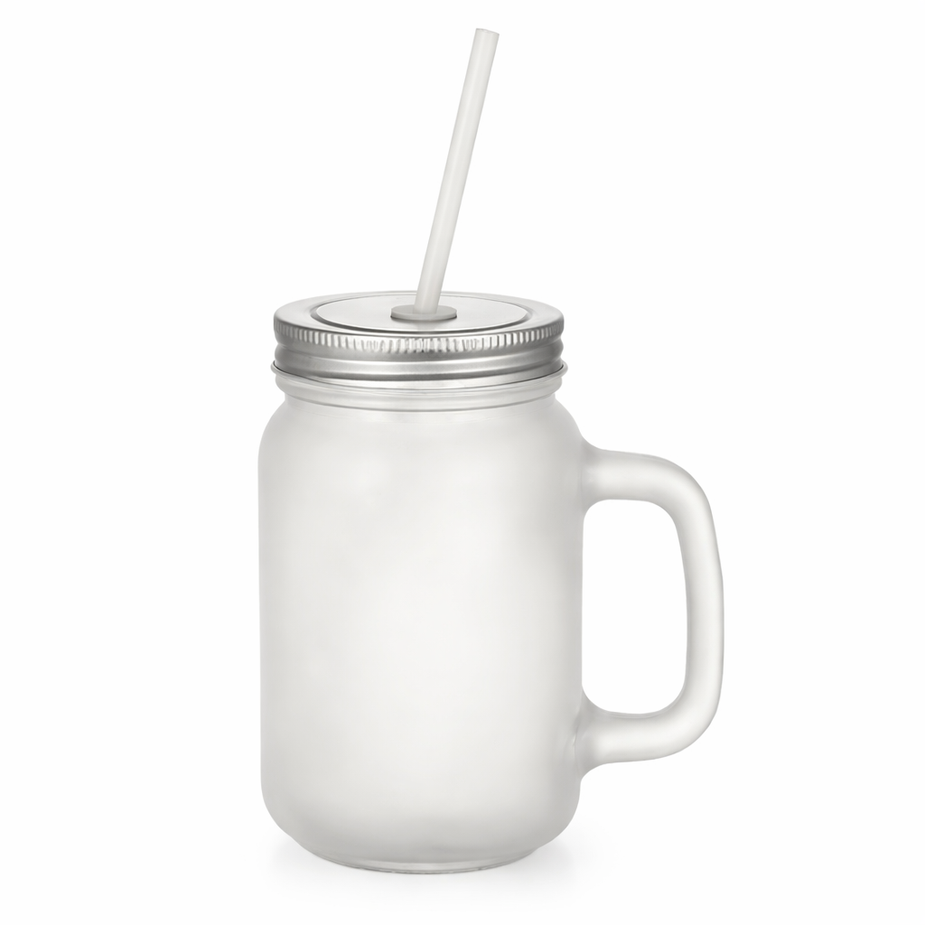 Jarra de Cristal con Pajita