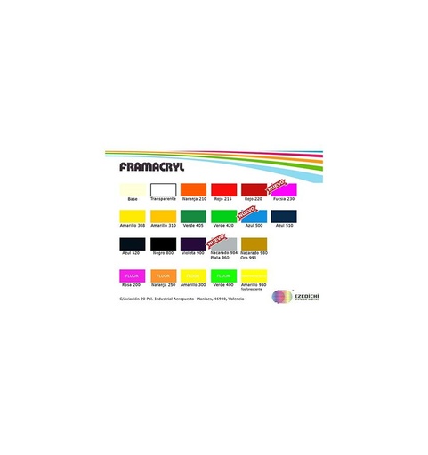 [000452] Laca textil Framacryl (AMARILLO 308, 1 Kg)