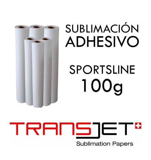 [001479] Papel Sublimación Transjet Sport Adhesivo 100g (111 cm (1,11 m), Bobina 100 m)