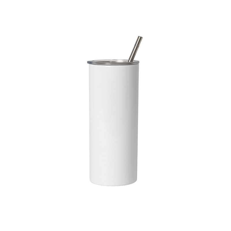 Vaso Térmico Alargado Efecto Arcoíris con Pajita 350ml