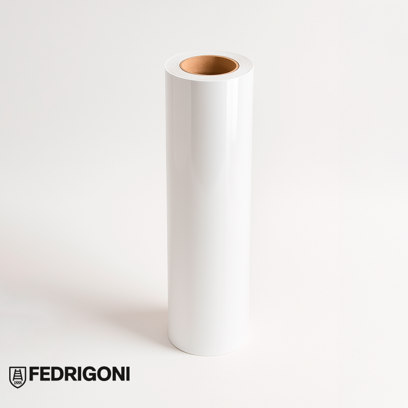 Vinilo de Impresión F-JET M96 Blanco Brillo TBCA Permanente PE FEDRIGONI