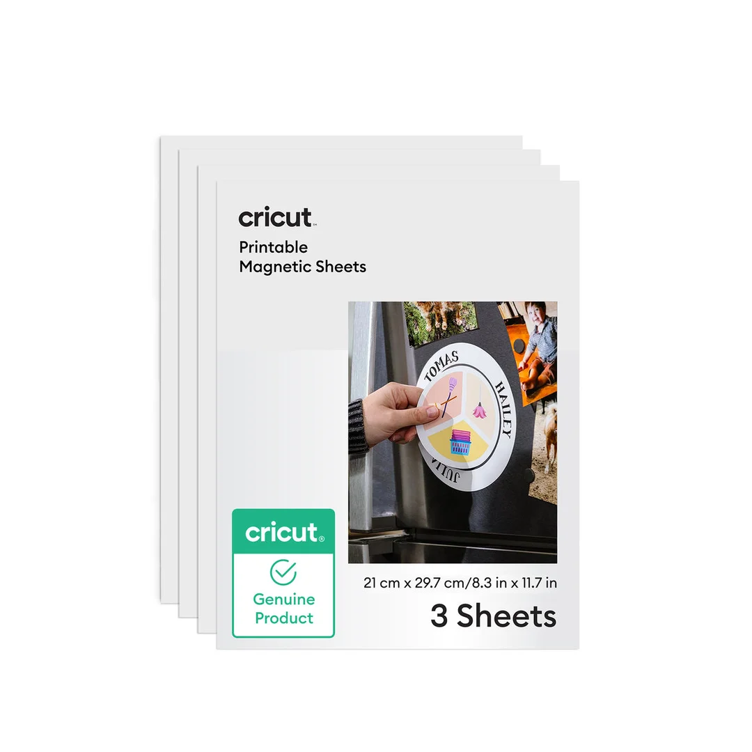 Cricut Hojas de Imán Imprimibles Blancas | 21,59 × 27,94 cm (3 piezas)