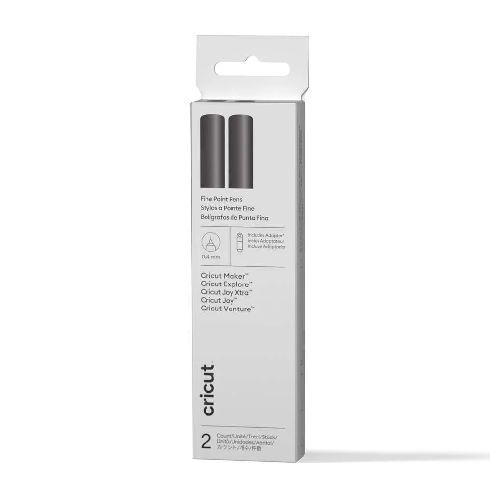 Cricut Bolígrafos Punta Fina | 0.4 mm + Adaptador