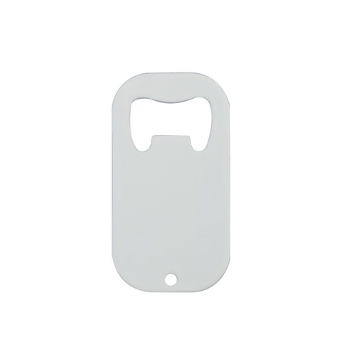 [012621] Abridor pequeño 7 x 3,8 cm blanco para sublimación