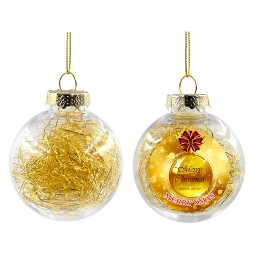 [006622] Bola navidad oro sublimación d.8cm