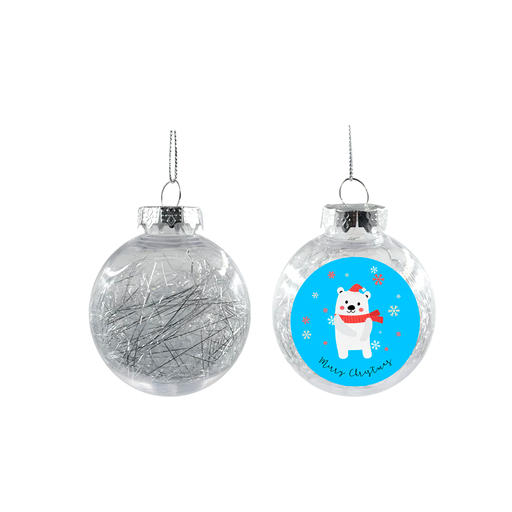 [006621] Bola navidad plata sublimación d.8cm