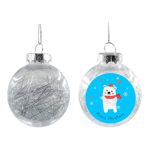 [006621] Bola navidad plata sublimación d.8cm