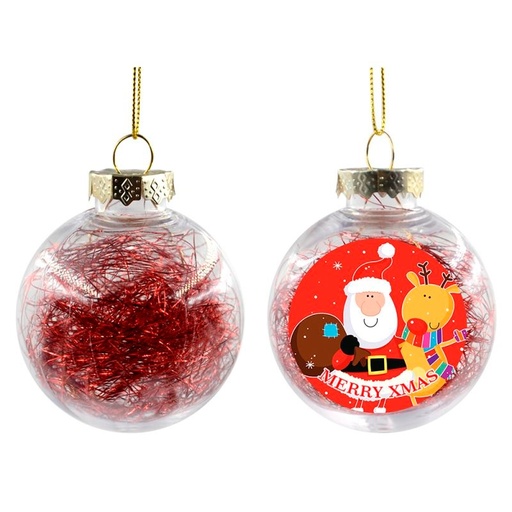 [006623] Bola navidad roja sublimación d.8cm