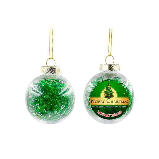 [008485] Bola Navidad Verde Sublimación | 6 cm