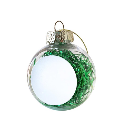[008485] Bola navidad verde sublimación d.6cm
