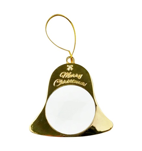 [006629] Campana navidad oro sublimacion