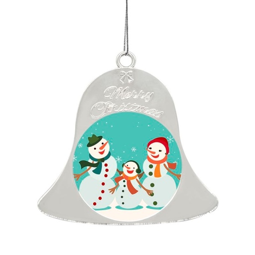[006628] Campana navidad plata  sublimacion