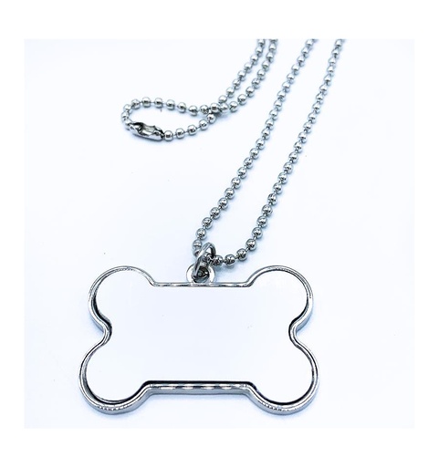 [010349] Chapa identificativa mascota forma de hueso