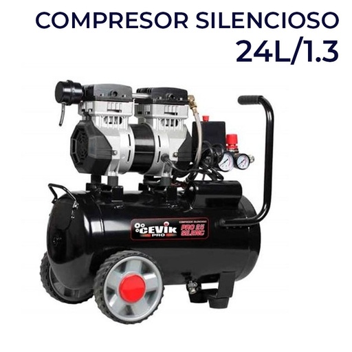 [013898] Compresor Silencioso Airum SILTEK  24L 1.3Hp