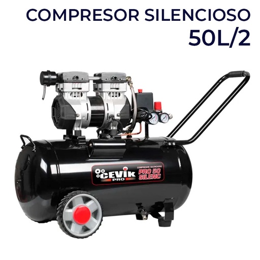 [014092] Compresor Silencioso Airum SILTEK  50L 2Hp
