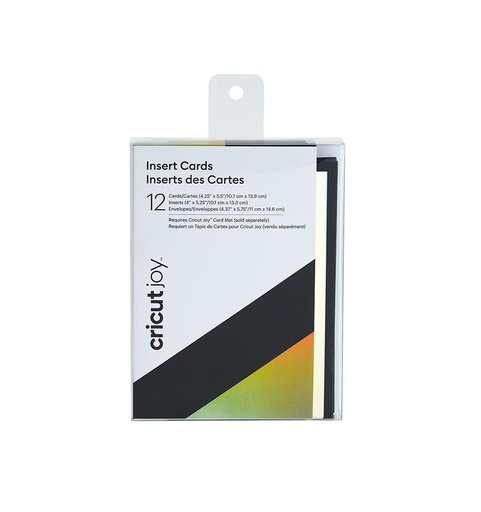 [008913] Cricut Joy Insert Cards Black/Silver