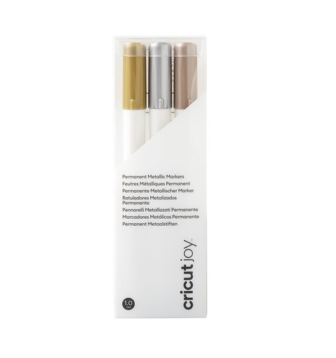 [013159] Cricut Joy Rotuladores Permanentes 1mm  Oro Plata Cobre