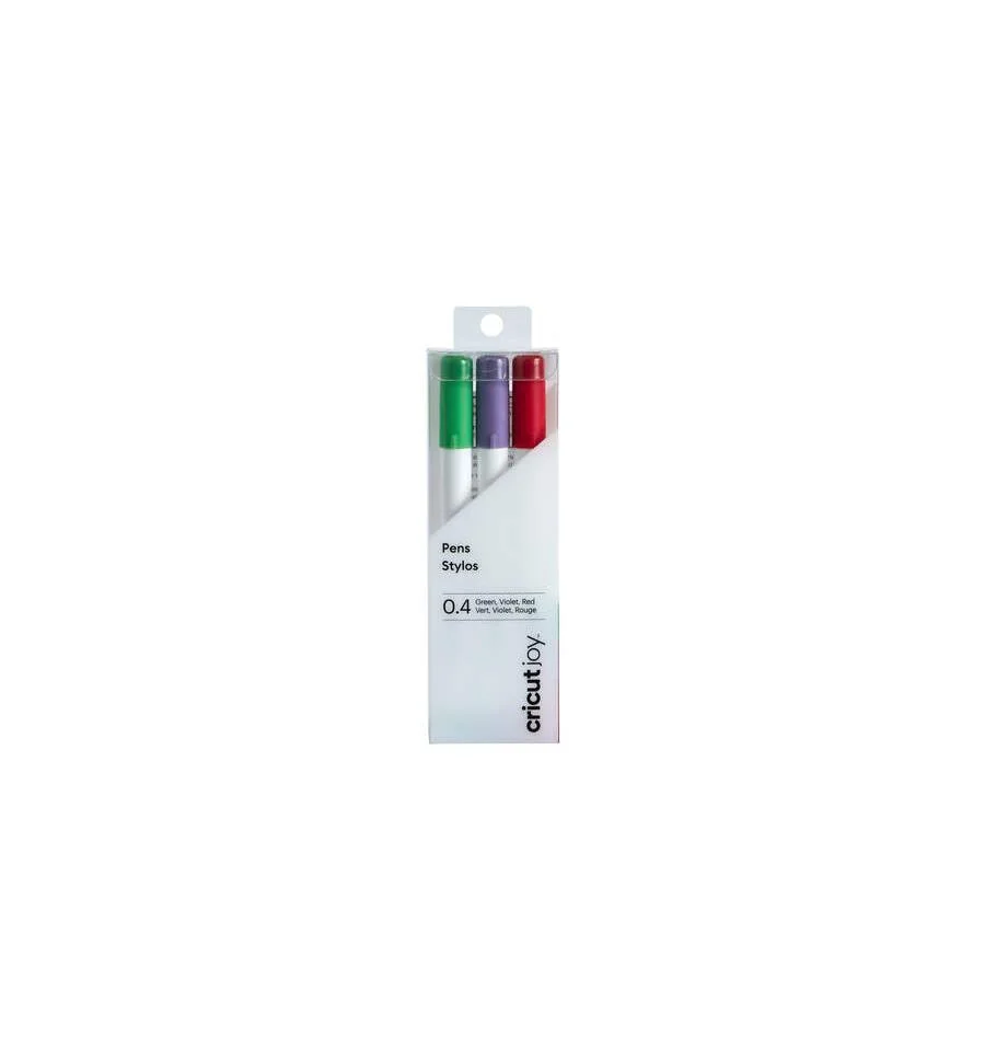 [013080] Cricut Joy Set de Bolis 0,4mm (rojo, verde, violeta)