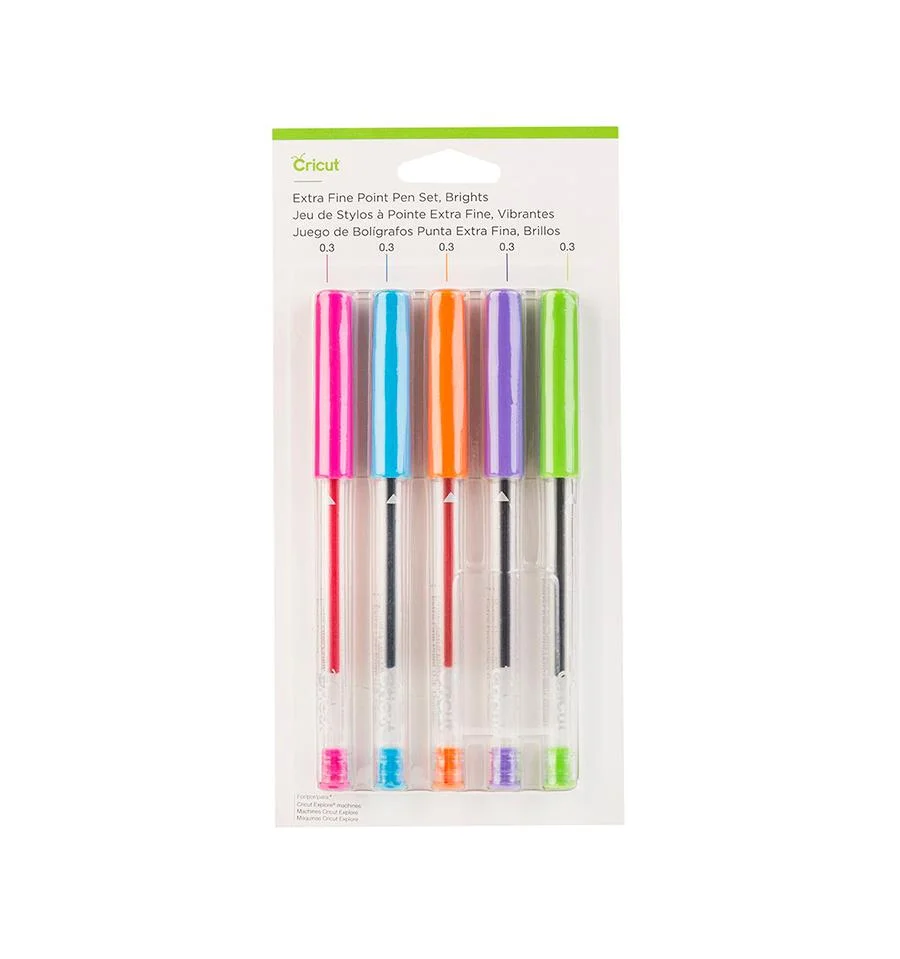 [008374] Cricut Set de Bolígrafos Brillante Punta Extra Fina
