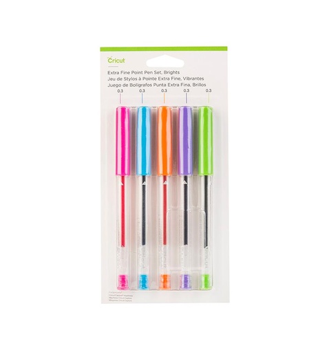 [008374] Cricut Set de Bolígrafos Brillante Punta Extra Fina