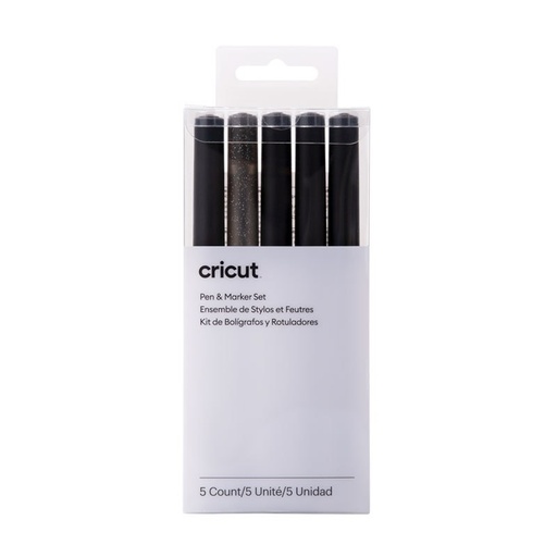 [008322] Cricut Set de Bolígrafos Negros Variados | 5 uds.