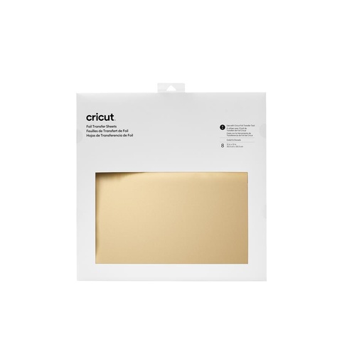 [010379] Cricut Transfer Foil Gold 30,5 x 30,5 cm (8 hojas)