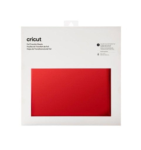 [010383] Cricut Transfer Foil Red 12x12 (8)