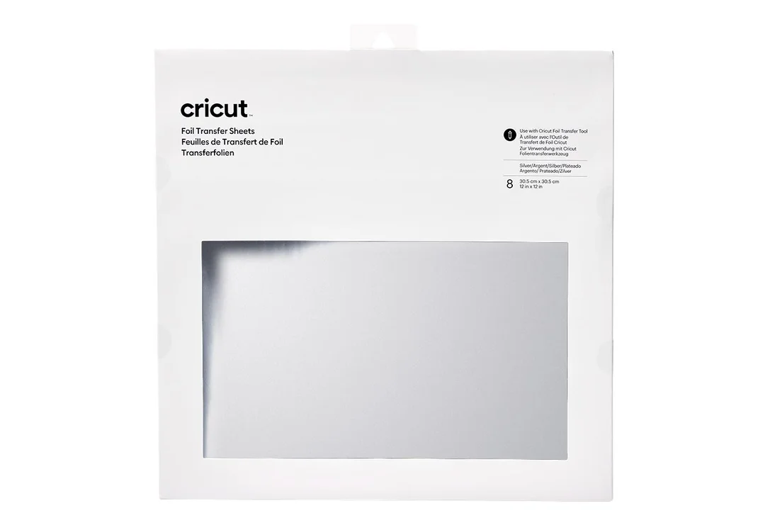 [010380] Cricut Transfer Foil Silver 30 x 30 cm | 8 uds.