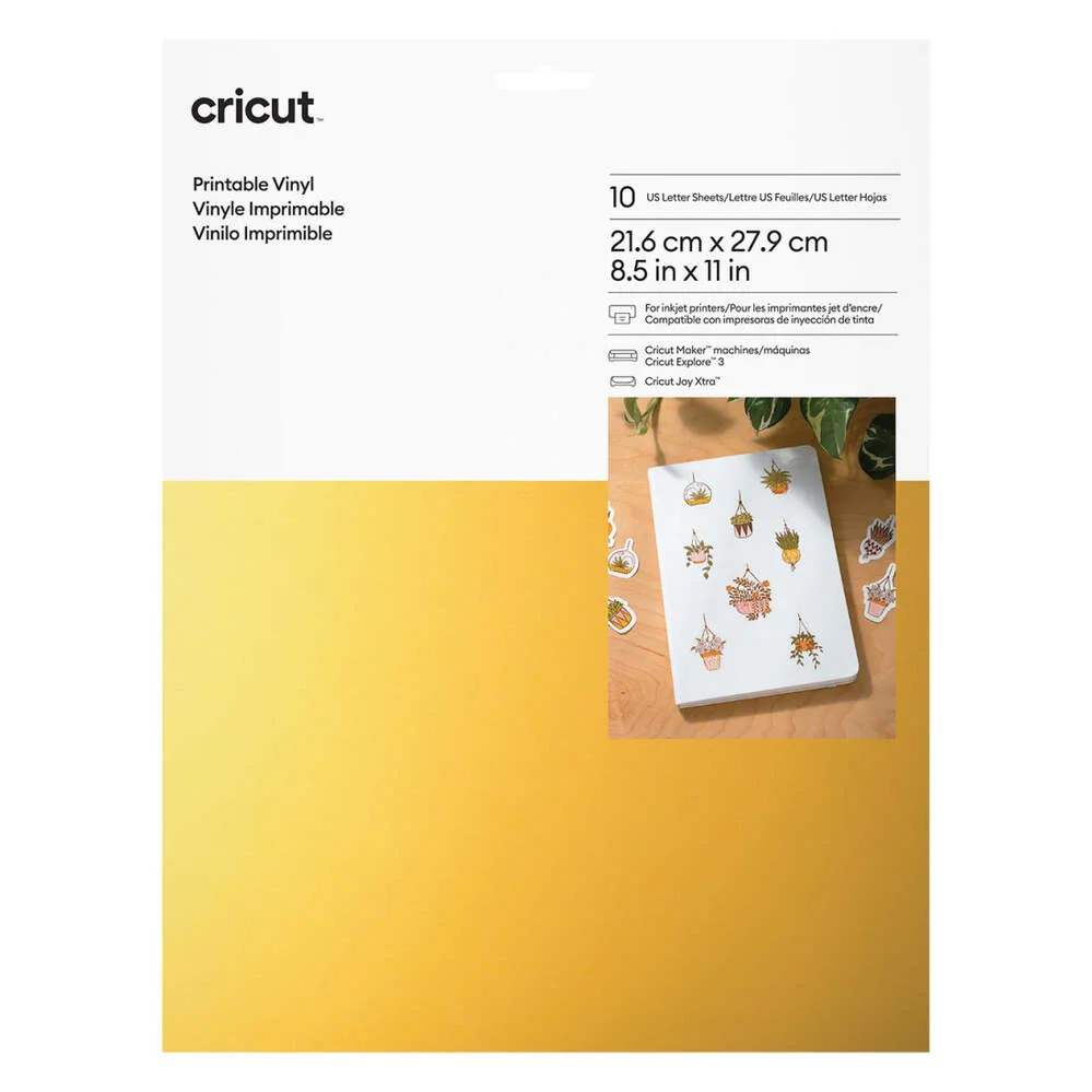 Cricut Vinilo Imprimible A4 | 10 hojas