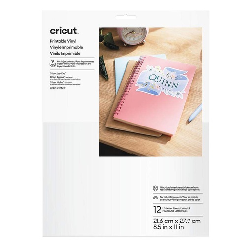 Cricut Vinilo Imprimible (12 hojas A4)