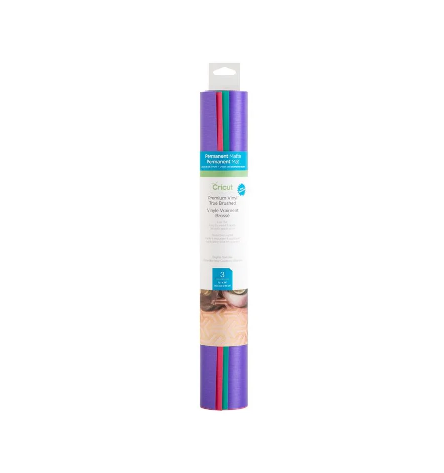 [009156] Cricut Vinilo Adhesivo True Brushed Brights | 30,5 x 61 cm