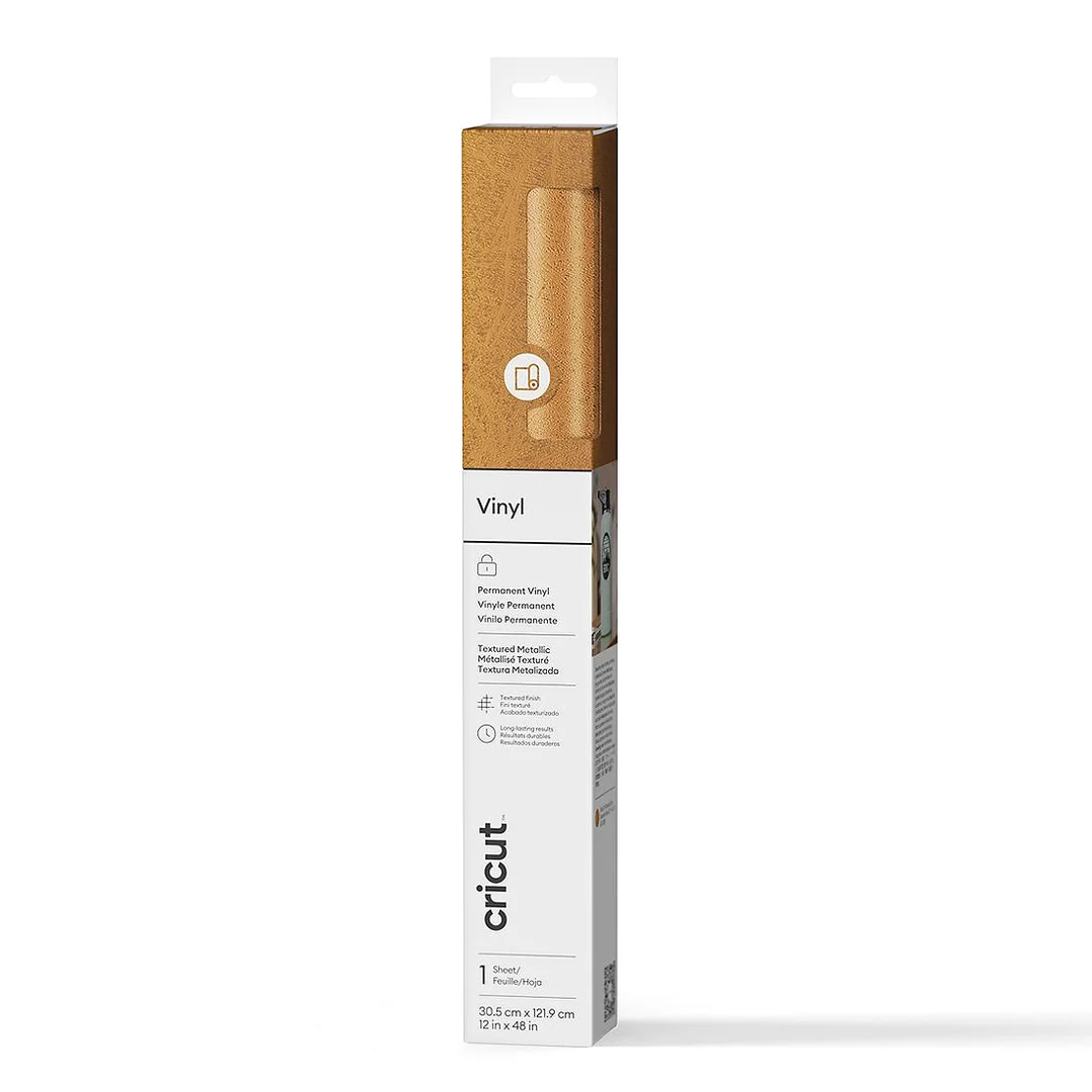 [009153] Cricut Vinilo Adhesivo Metallic Gold | 30,5 x 122 cm