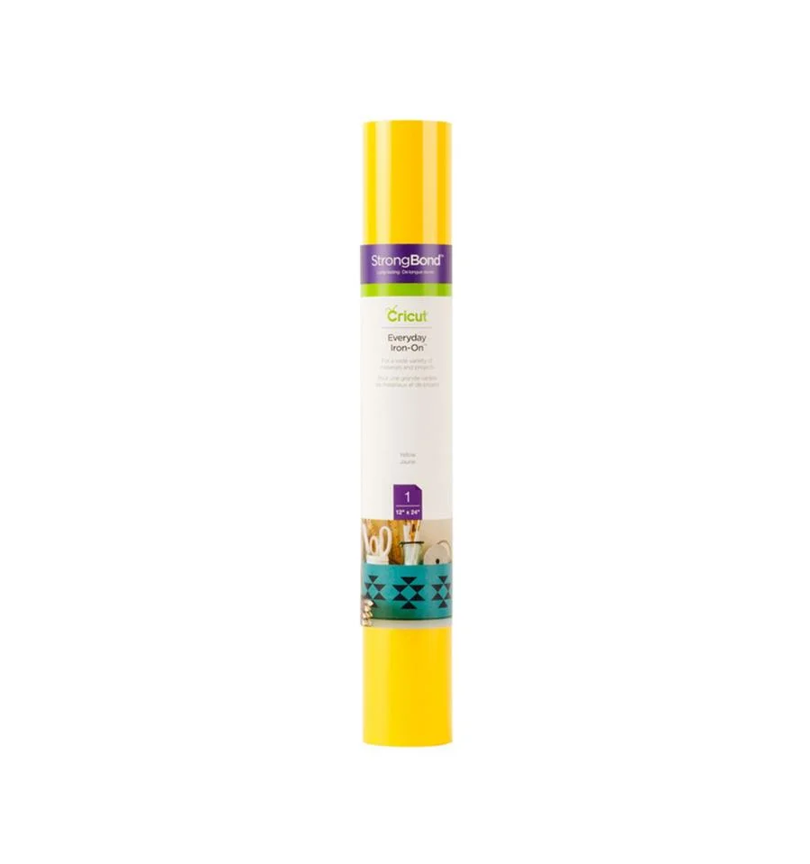 Cricut Vinilo Textil Everyday Iron-On Yellow | 30,5 x 61 cm