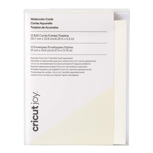 [013184] Cricut WATERCOLOR CARDS BLANCAS R20