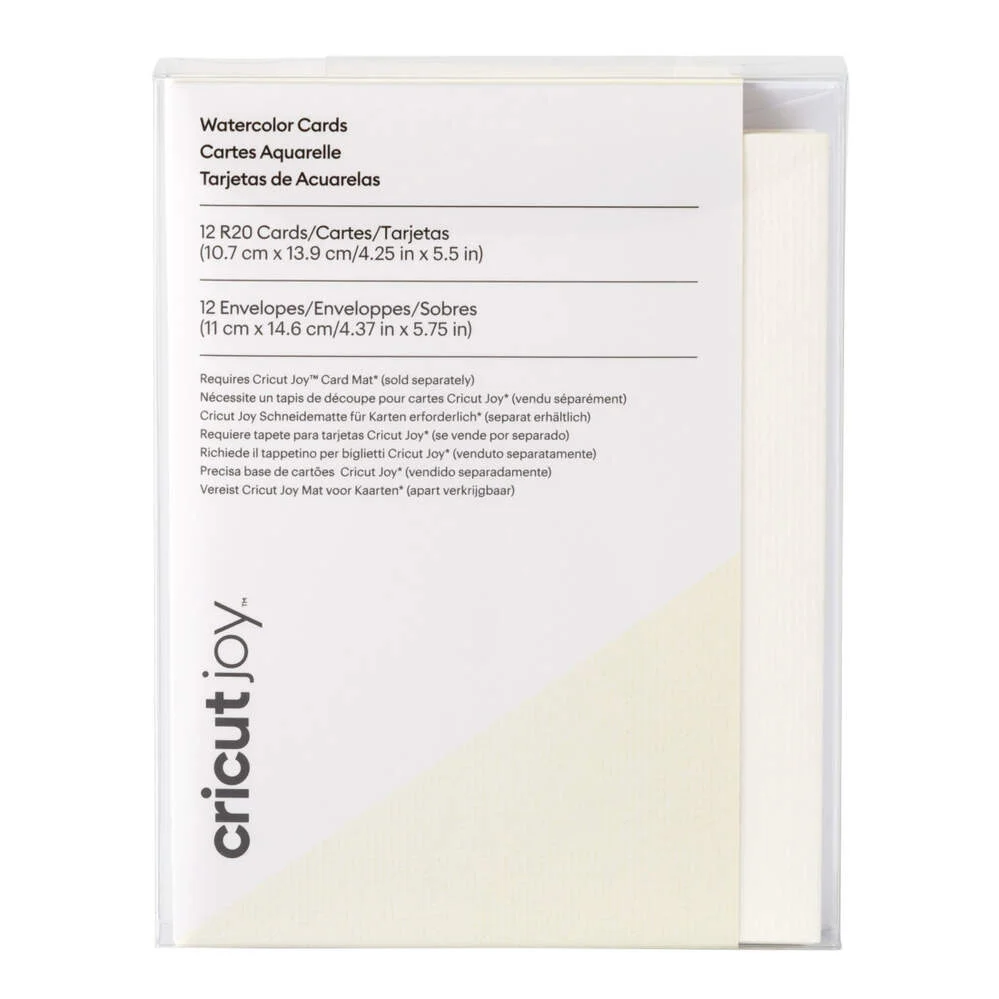[013184] Cricut Watercolor Cards Blancas R20